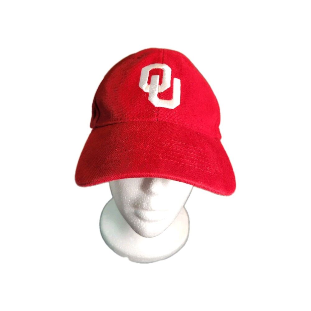 Oklahoma OU Sooners Red Strapback Stretch Hat Cap One Size